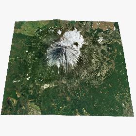 3D Mount Fuji Real Color